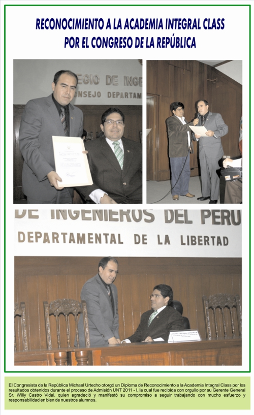 Premiación Congreso