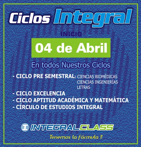 Ciclos Integral 2011