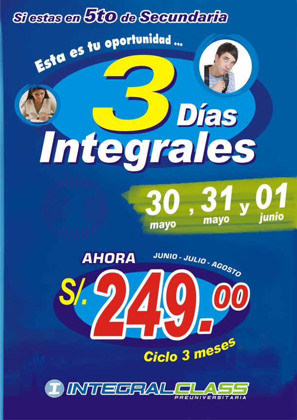 3 DIAS NTEGRALES!