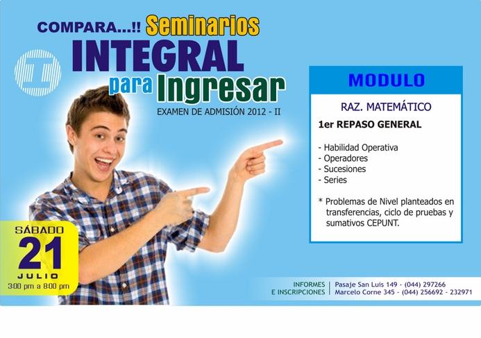 8vo SEMINARIO INTEGRAL