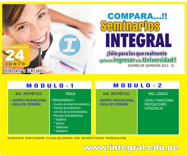 SEMINARIOS INTEGRAL