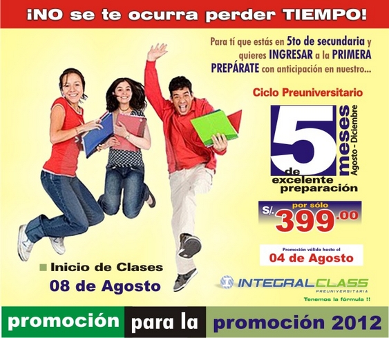 PROMOCIÓN PARA LA PROMOCIÓN