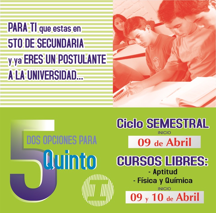  CICLO SEMESTRAL Y CURSOS LIBRES 