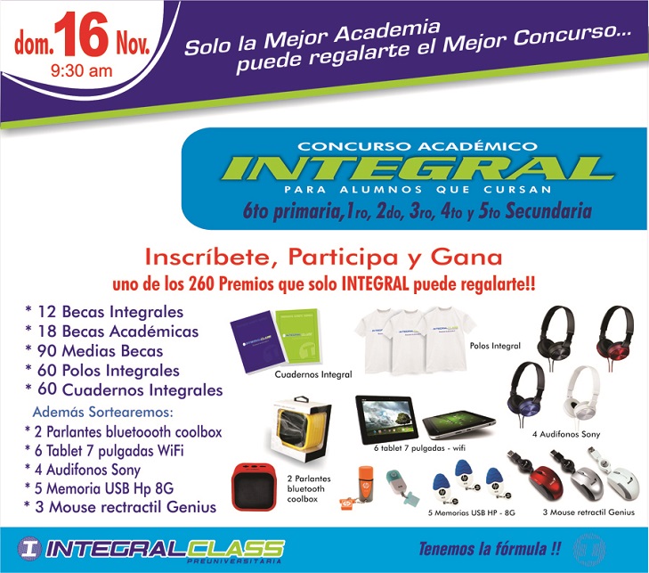  CONCURSO ACADÉMICO INTEGRAL 