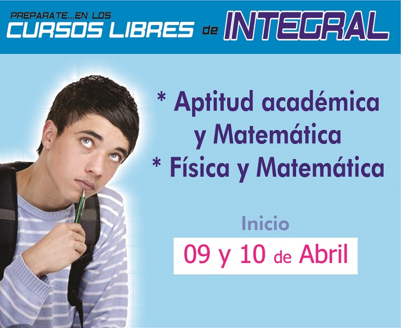  CURSOS LIBRES DE INTEGRAL 