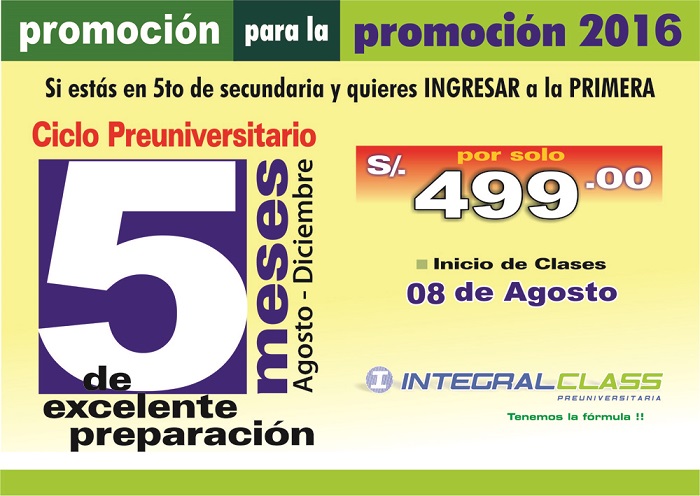  PROMOCIÓN PARA LA PROMOCIÓN 